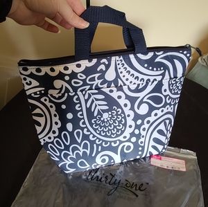 Thirty-One thermal tote navy playful parade